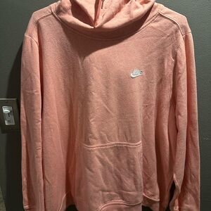 Nike Blush Peach Pink Pullover Hoodie